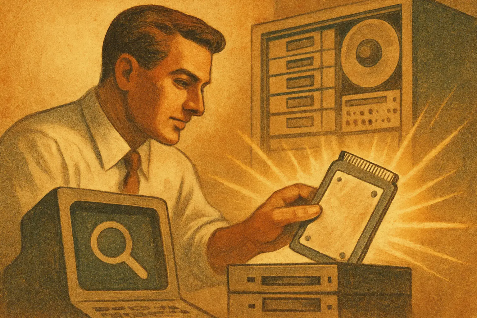 Armazenamento rápido que destrava a pesquisa