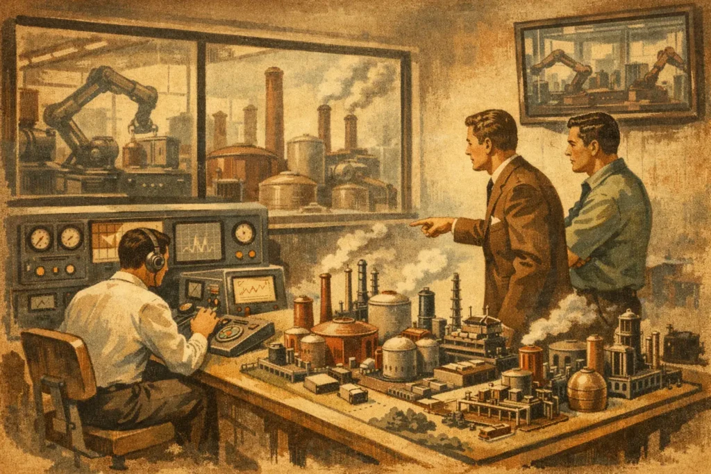 Ambiente pronto para simulação industrial